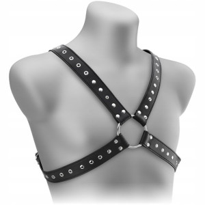 Skórzana Uprząż Bdsm Na Klatkę Piersiową Unisex