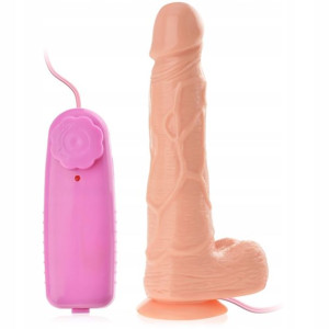 Wibrator 17cm Z Ruchem Rotacyjnym Smukły Sex Penis