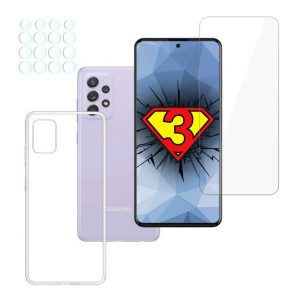 ZESTAW na Samsung Galaxy A52 4G / A52 5G / A52s 5G - 3mk HardGlass, 3mk Cle