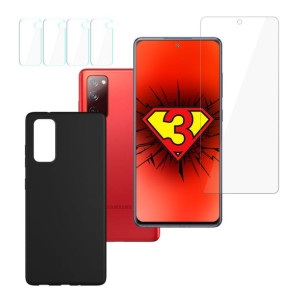 ZESTAW na Samsung Galaxy S20 FE - 3mk FlexibleGlass, 3mk Matt Case, 3mk Len