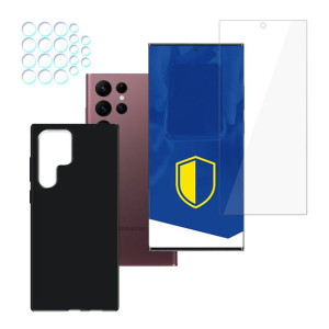 ZESTAW na Samsung Galaxy S22 Ultra - 3mk ARC+, 3mk Matt Case, 3mk Lens Prot