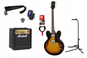 Gitara Elektryczna + Wzmacniacz 10w Kabel Zestaw