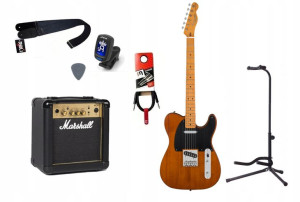 Gitara Elektryczna + Wzmacniacz 10w Kabel Zestaw