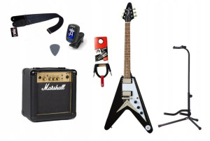Gitara Elektryczna + Wzmacniacz 10w Kabel Zestaw