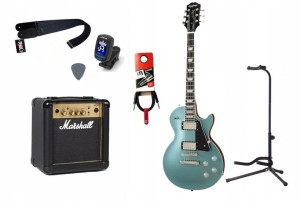Gitara Elektryczna + Wzmacniacz 10w Kabel Zestaw