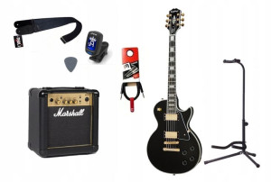 Gitara Elektryczna + Wzmacniacz 10w Kabel Zestaw