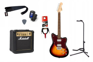 Gitara Elektryczna + Wzmacniacz 10w Kabel Zestaw