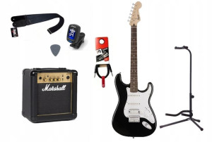 Gitara Elektryczna + Wzmacniacz 10w Kabel Zestaw