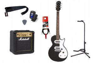 Gitara Elektryczna + Wzmacniacz 10w Kabel Zestaw