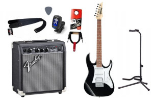 Gitara Elektryczna + Wzmacniacz F 10w Kabel Zestaw