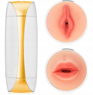 Dyskretny Masturbator W Tubie 2w1 Pochwa I Usta