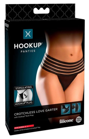 Crotchless Love Garter S-L