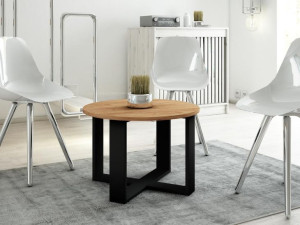  Okrągły stolik kawowy ORINOCO ⌀67 industrialny LOFT