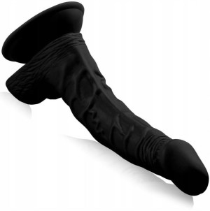 Czarne Dildo Z Przyssawką Penis Imponujący Dong