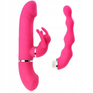 Rotacyjny Sex Wibrator Z Wymiennymi Końcówkami