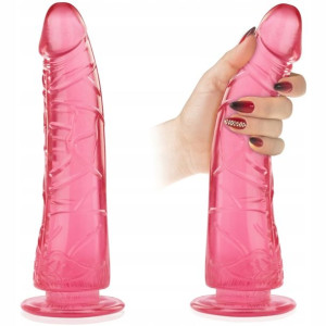 Żelowe Dildo Dorodny Długi Penis 21cm Z Przyssawką