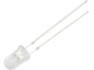 Dioda led  5mm ( 12v czerwona  clear )