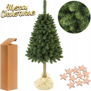 Choinka Sztuczna Sosna Na Pniu 220 Cm + Gratisy
