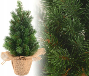 Sztuczna Choinka Pe Zielona - Podstawa Jutowa 28cm