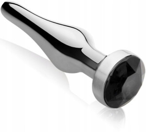 Stalowy Plug Z Kryształem Korek Analny Sex Wtyczka