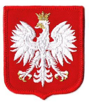 GODŁO Polski na mundur galowy Orzełek NASZYWKA 617