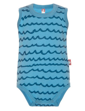Body bawełniane na ramiączka MORZE 1-3 mies 62 cm