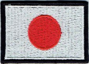 Flaga Japonii JAPONIA NASZYWKA 1075R