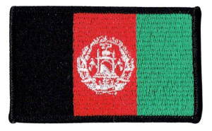 Afganistan Flaga Afganistanu 8x5cm NASZYWKA 2913R