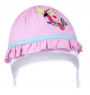 Kapelusz wiązany czapka na lato 100% bawełna 44 cm
