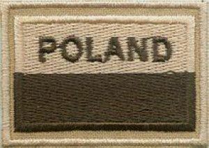 POLSKA Flaga Polski POLAND NASZYWKA 37R