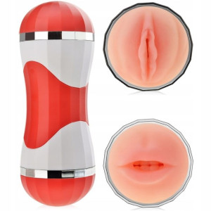 Dwustronny Masturbator Pochwa I Usta Z Cyberskóry