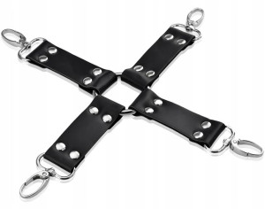 Skórzane Pasy Krzyżak Do Kajdanek Sex Uprząż Bdsm