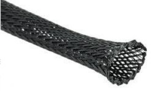Oplot na przewody 5mm/10mm oplot poliestrowy plecionka black 1mb