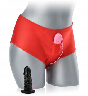 Wibrator Z Majtkami Penis Dildo Do Cipki I Anusa