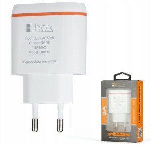 Ładowarka sieciowa Libox LB0144 (USB  kolor biały)