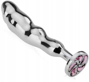 Stalowe Dildo Analne Ozdobna Zatyczka Korek Plug