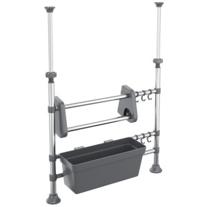 Regulowany organizer kuchenny, aluminiowy