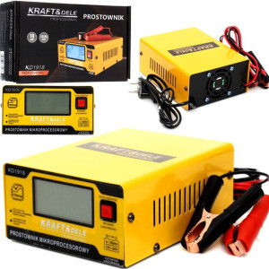 Prostownik Mikroprocesorowy 10a 12v 24v Lcd Akumulatorowy