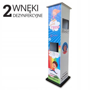 Bezdotykowy dozownik płynu do dezynfekcji rąk 2w1