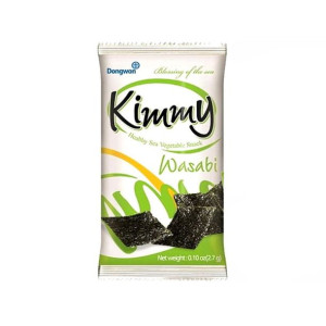 Koreańska Przekąska Chipsy z Prażonych Nori o Smaku Wasabi 2,7g Dongwon