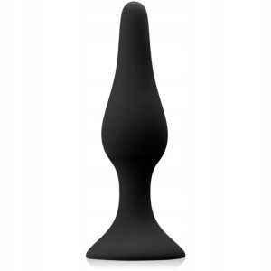 Korek Analny Z Przyssawką Smukły Sex Plug Zatyczka