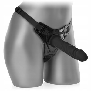 Elegancki Strap-on Z Silikonowym Penisem Sex Dildo