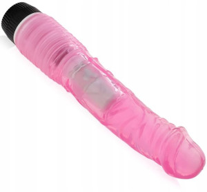 Żelowy Wibrator Z Regulacją Elastyczny Penis Dildo