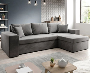 Designerski narożnik Denver z funkcją spania. Dostawa GRATIS!