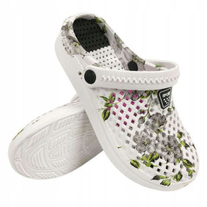 Chodaki kroksy piankowe lekkie Sport Flower czarne 41