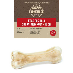 FarmSnack Kość do żucia z dodatkiem kozy 3x10cm
