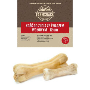 FarmSnack Kość do żucia ze żwaczem wołowym 3x12cm