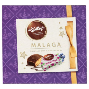 Wawel Malaga śmietankowa z rodzynkami Czekolada z nadzieniem 430 g