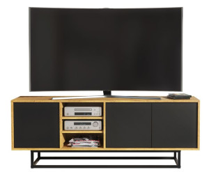 Komoda Stolik Szafka Rtv Tv Loft Retro Dąb/czarny Lft003a