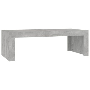 Stolik kawowy, szarość betonu, 110x50x35 cm, płyta wiórowa